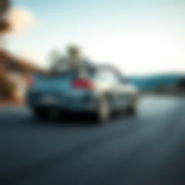 Dynamic driving shot of the 2003 MR2 Spyder on a winding road