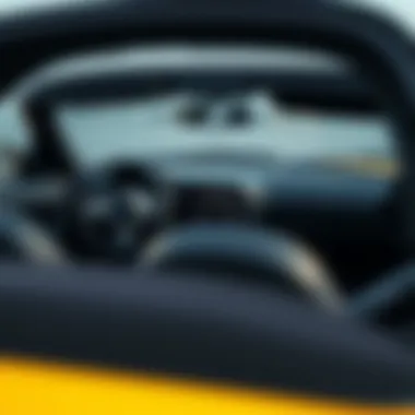 Interior cockpit of the 2003 MR2 Spyder highlighting its sporty features