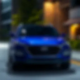 Dynamic exterior view of the 2019 Hyundai Tucson Ultimate