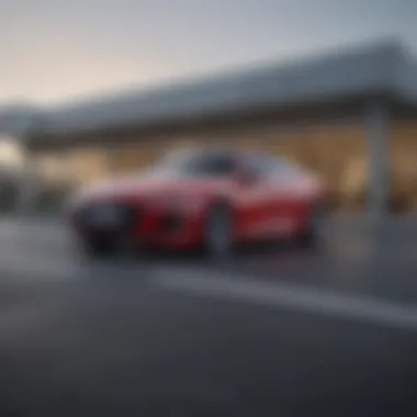 Exterior view of an Audi dealership in Toledo showcasing luxury vehicles