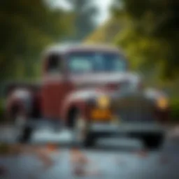 Classic Ford Truck from the 1940s showcasing its vintage design