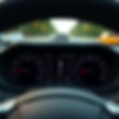 Performance metrics dashboard of a third-row SUV