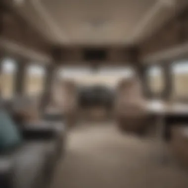 Modern Comforts in a Fifth Wheel Interior view of a fifth wheel showcasing modern design and comfort