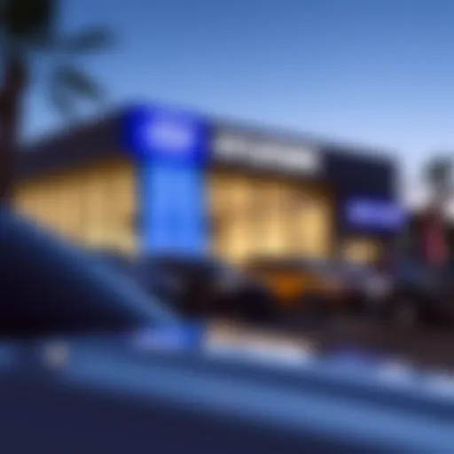 View of a used Hyundai dealership in Baton Rouge