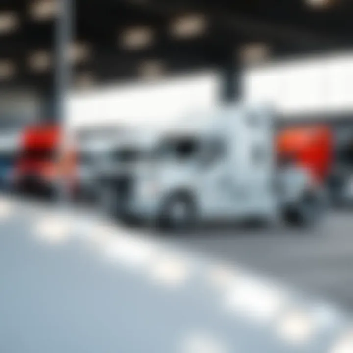 A price trend graph illustrating the fluctuations in used truck costs