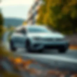 Sleek design of the 2022 GTI showcasing its aerodynamic features