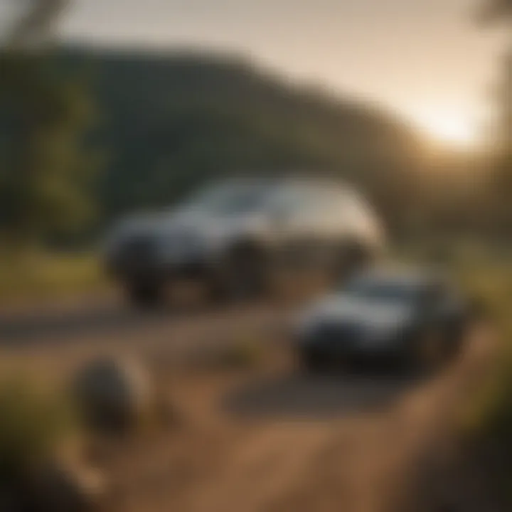 Subaru Outback parked in a scenic Columbia, MO landscape