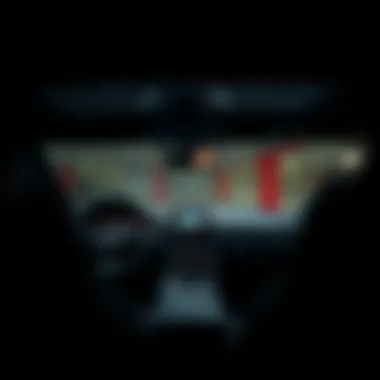 Interior view showcasing luxury features of Audi S3