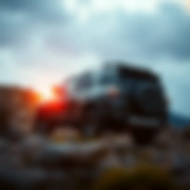 Toyota 4WD vehicle navigating rugged terrain