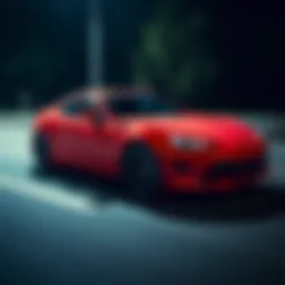 Toyota 86 Automatic in motion showcasing its sporty design