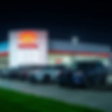 Local Dealership with Toyota Models Local dealership showcasing Toyota models