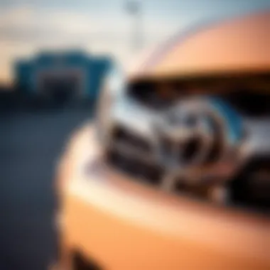 Reliable Toyota Vehicle Close-up Close-up of a reliable Toyota vehicle