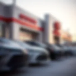 Showroom of Toyota used cars in Midland, TX