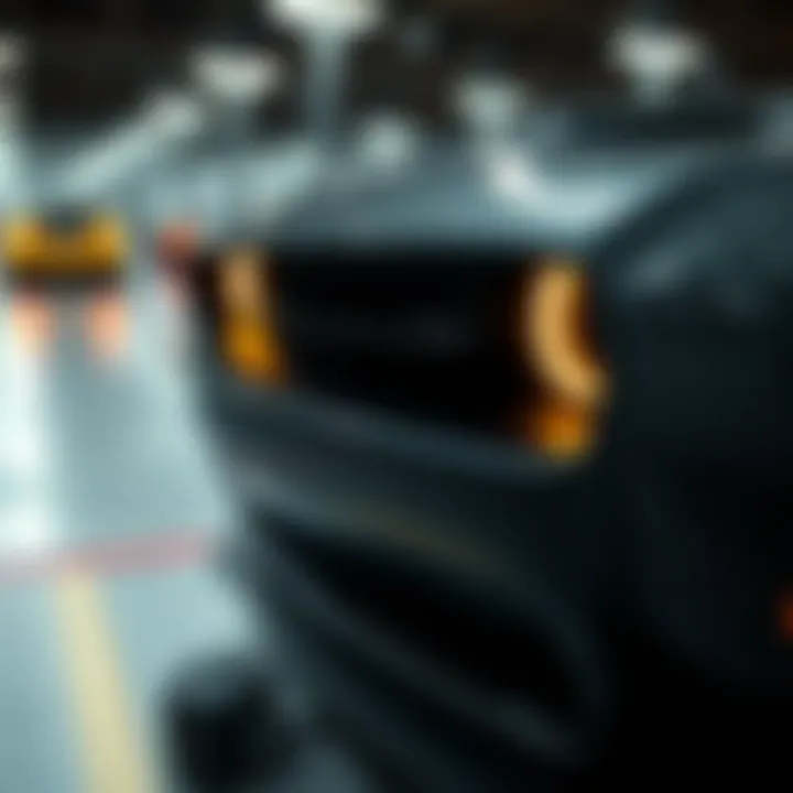 Performance Features of the Dodge Challenger Close-up of a Dodge Challenger's performance specifications