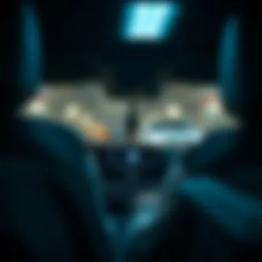 Interior of a Volkswagen vehicle highlighting features and technology