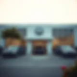 Volkswagen Dealership in Nanuet Front view of a Volkswagen dealership in Nanuet showcasing various models