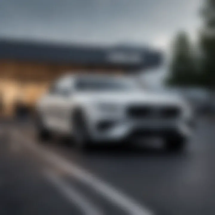 Volvo dealership exterior showcasing brand identity