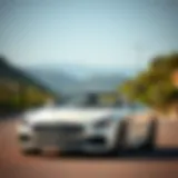 Stylish and sleek design of a used Mercedes convertible