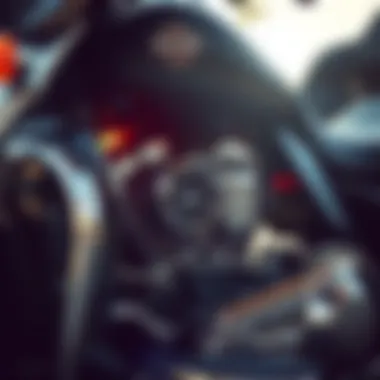 Powerful Engine of the FLHTK Electra Glide Ultra Limited The powerful engine of the FLHTK Electra Glide Ultra Limited highlighted