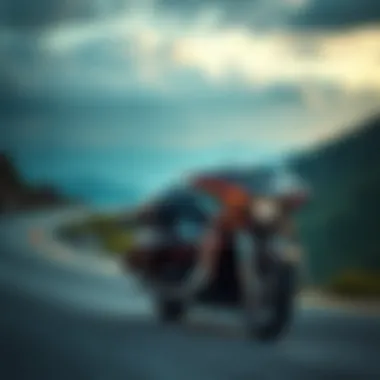 FLHTK Electra Glide Ultra Limited on a Scenic Ride A scenic view of the FLHTK Electra Glide Ultra Limited on a winding road