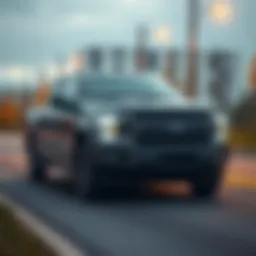 Exterior view of Ford F150 showcasing safety design