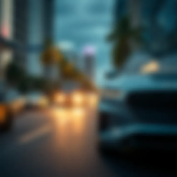 Genesis GV80 in the Heart of Miami Genesis GV80 navigating through Miami streets