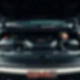 GMC Sierra 1500 5.3 V8 engine under the hood