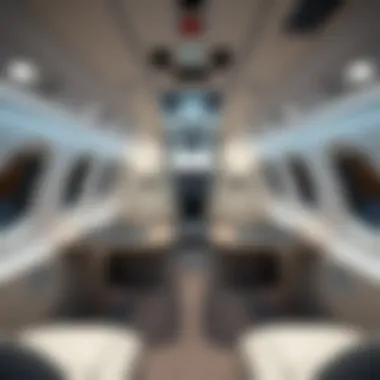 Interior layout of the Gulfstream Ameri-Lite 199DD highlighting space efficiency