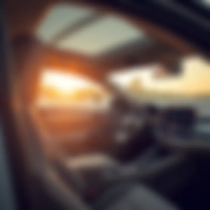 Interior design showcasing modern features of Honda hybrid models
