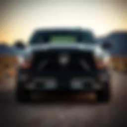 Front view of the 2016 Dodge Ram showcasing its robust design