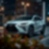 Exterior showcasing the contemporary design of the 2019 Hybrid Lexus SUV