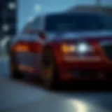 Elegant exterior design of the Chrysler 300 Limited