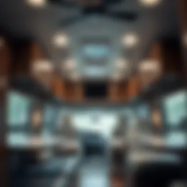 Efficient Interior Layout of the Coachmen Freedom Express Interior layout highlighting space efficiency and comfort