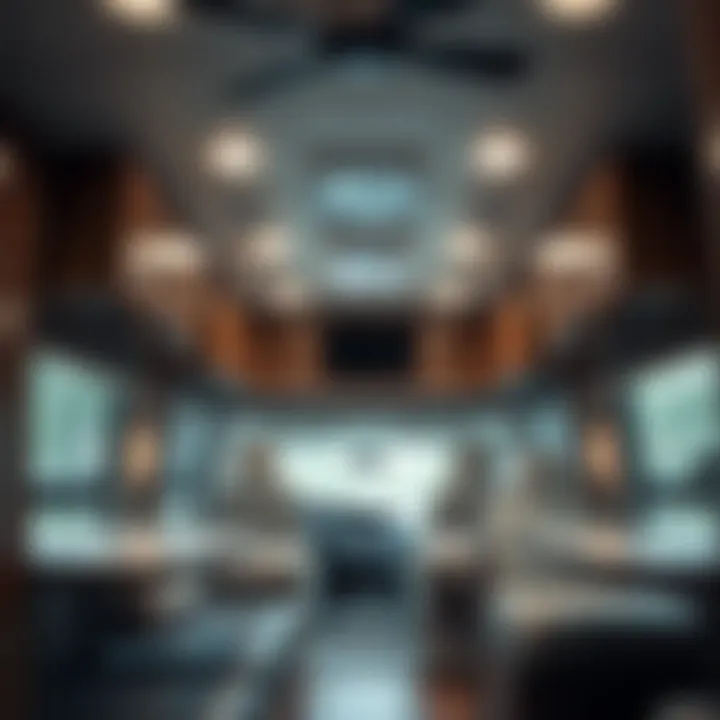 Efficient Interior Layout of the Coachmen Freedom Express Interior layout highlighting space efficiency and comfort