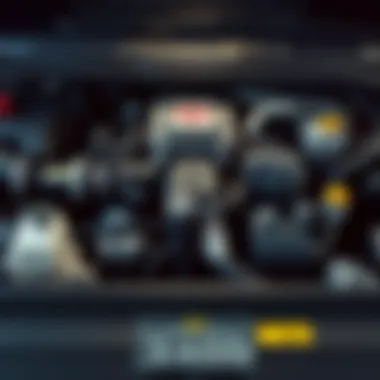 Engine compartment highlighting the powertrain of the Dodge 3500