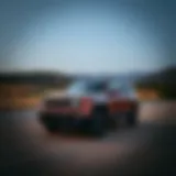 A striking Jeep model parked in a scenic Oak Ridge landscape