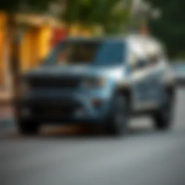 Distinctive Exterior Design of the Jeep Renegade Exterior view showcasing the distinctive design of the Jeep Renegade