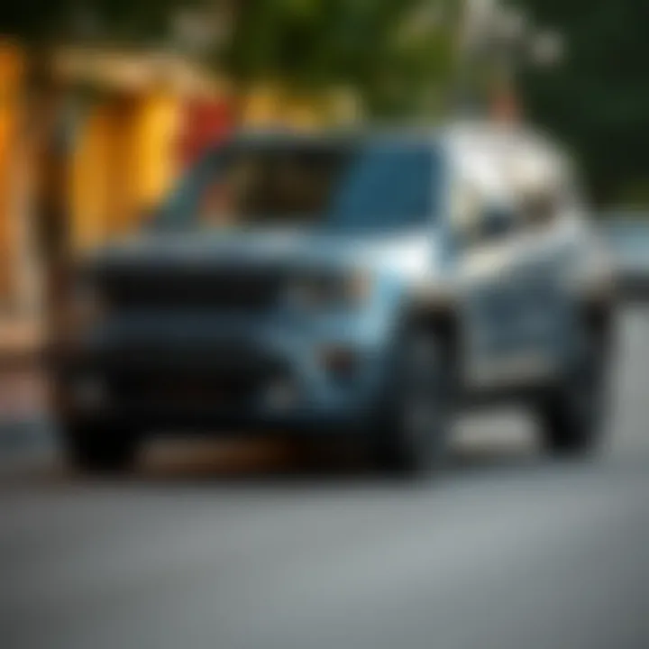 Distinctive Exterior Design of the Jeep Renegade Exterior view showcasing the distinctive design of the Jeep Renegade