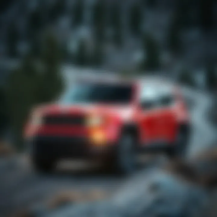 Performance Capabilities on Rugged Terrain Jeep Renegade navigating rugged terrain demonstrating performance capabilities