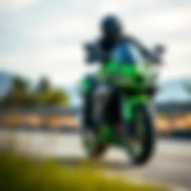 Rider Experience with the Ninja 300 SE Rider experiencing the thrill of riding the Kawasaki Ninja 300 SE on the road