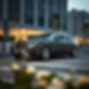 An elegant Kerbeck Rolls Royce parked in an urban setting, highlighting its design