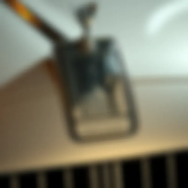 A close-up of the iconic emblem of Rolls Royce, representing heritage