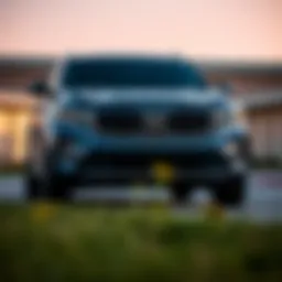 Sleek exterior design of the Kia Sorento Prestige showcasing its modern lines