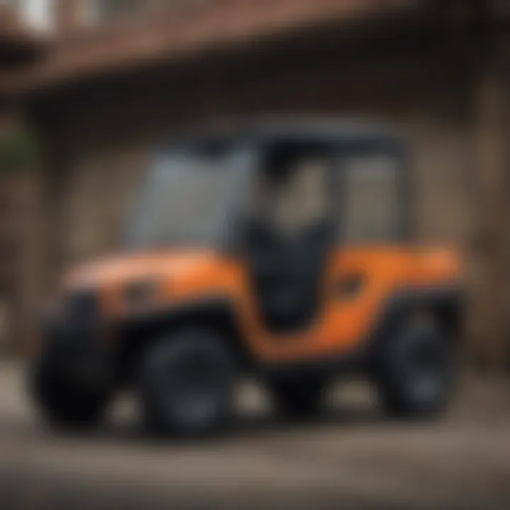 Detailed view of Kubota Sidekick doors showcasing their robust design.