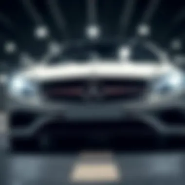 Dynamic view of the Mercedes SL 450 AMG showcasing its sleek lines