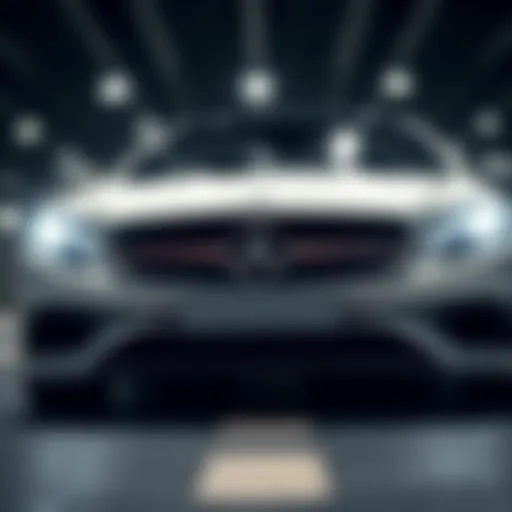 Dynamic view of the Mercedes SL 450 AMG showcasing its sleek lines