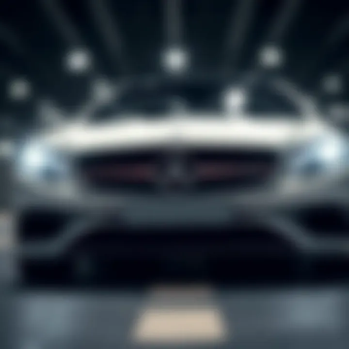 Dynamic view of the Mercedes SL 450 AMG showcasing its sleek lines