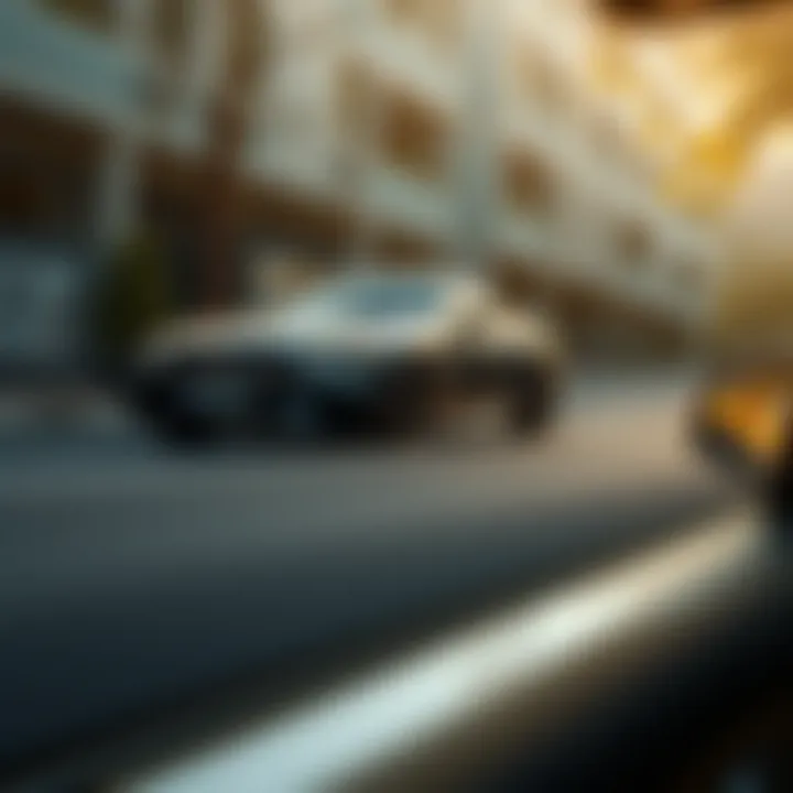 Mercedes SL 450 AMG on a winding road illustrating performance capabilities