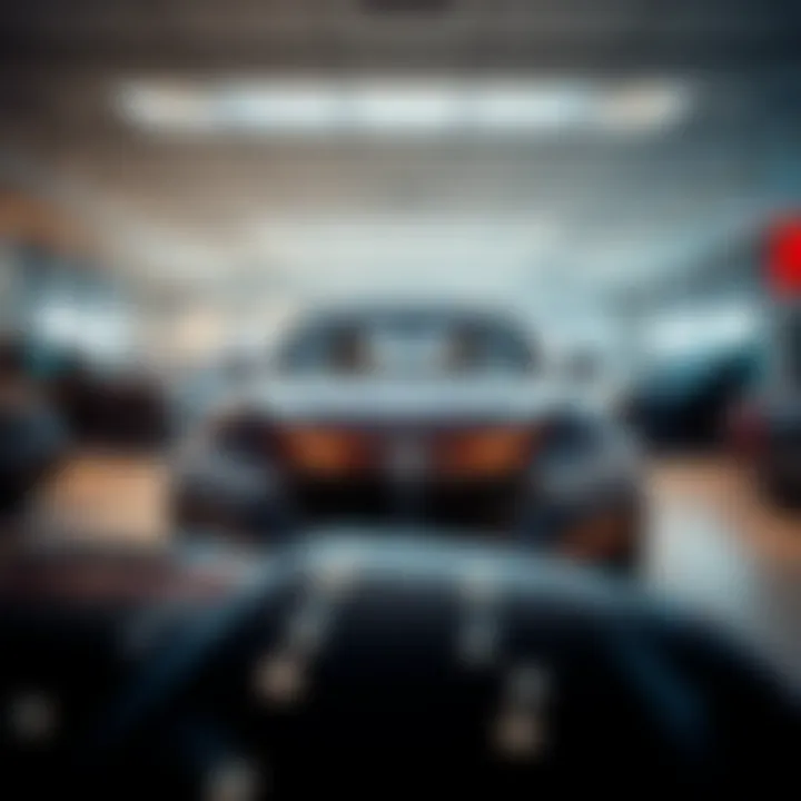 Showroom displaying a range of BMW models available at Morries BMW