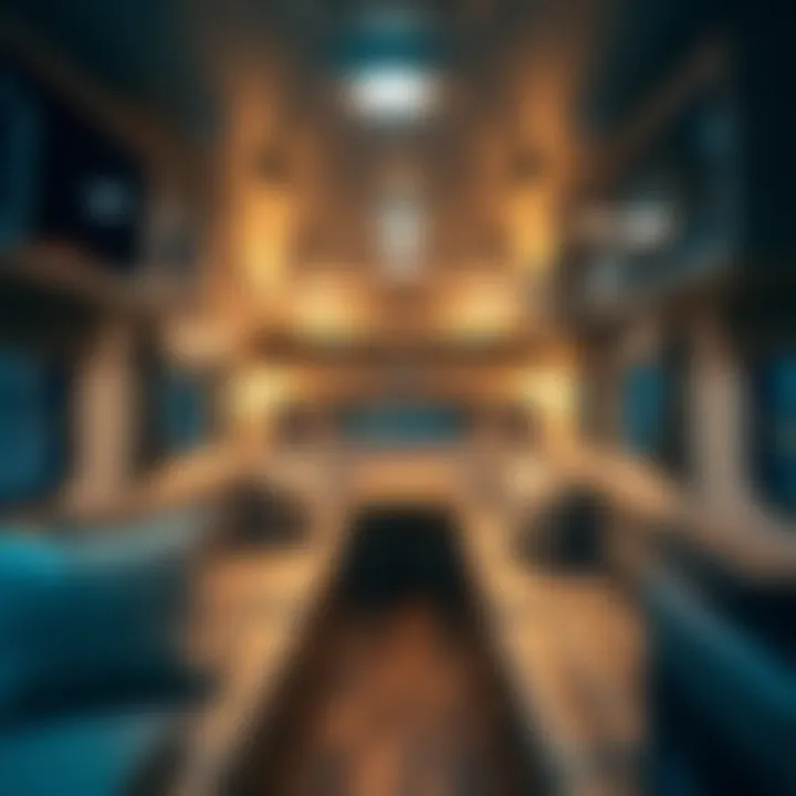 Space Efficiency in Nash Travel Trailers Interior layout of a Nash travel trailer highlighting space efficiency